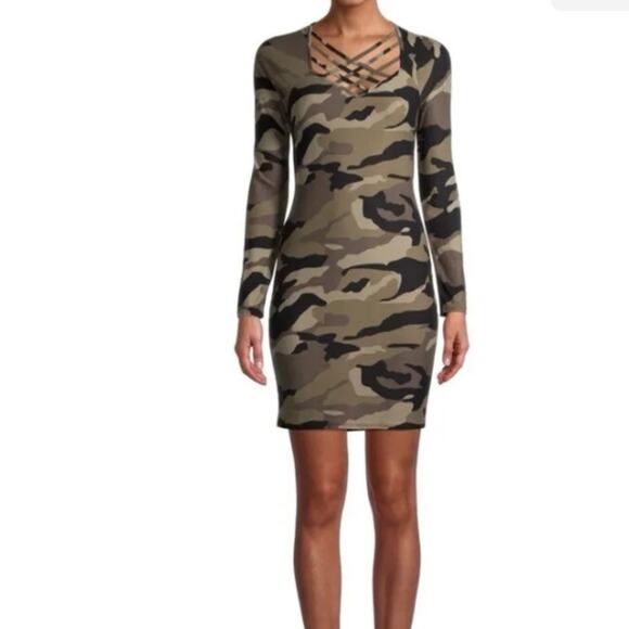 Eyecandy Courtney Cross Strap Mini Dress - Picture 1 of 11